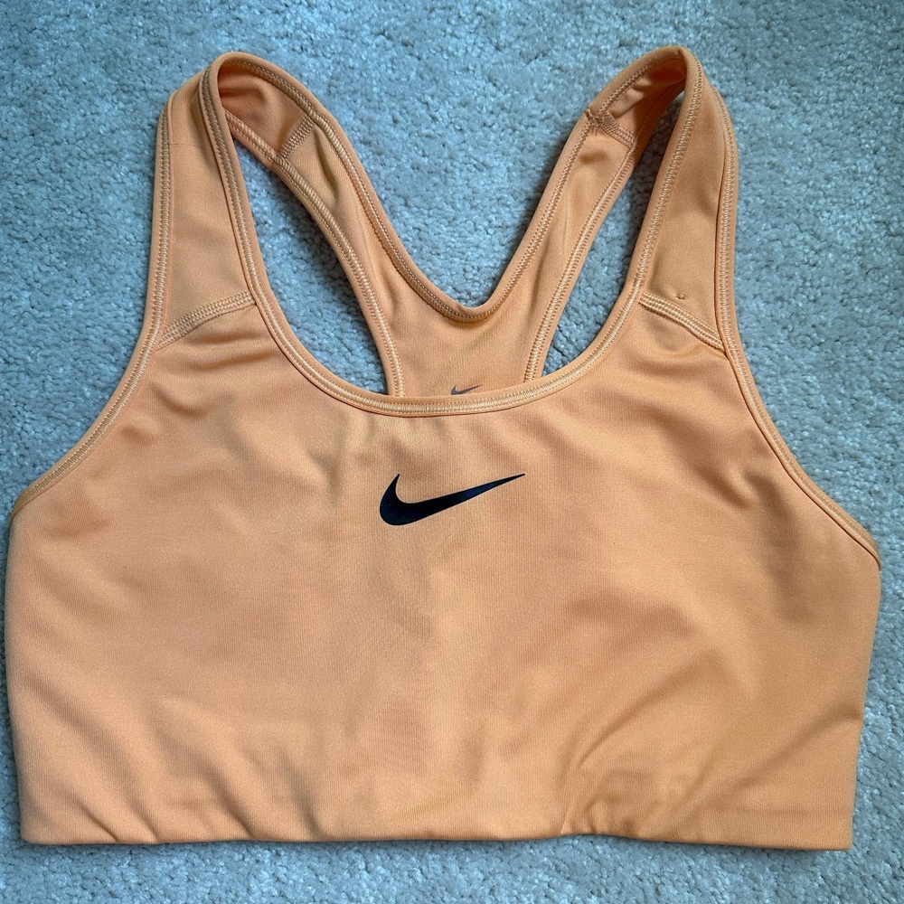 Nike Pro Dri Fit Sports Bra Light Orange